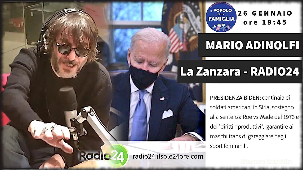 Mario Adinolfi sulle aperture di Biden  ai trans - La Zanzara